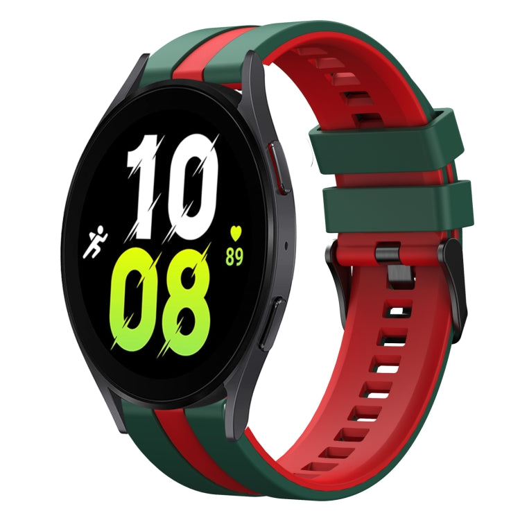 20mm Two Color Sports Silicone Watch Band, For Samsung Galaxy Watch 5  44mm