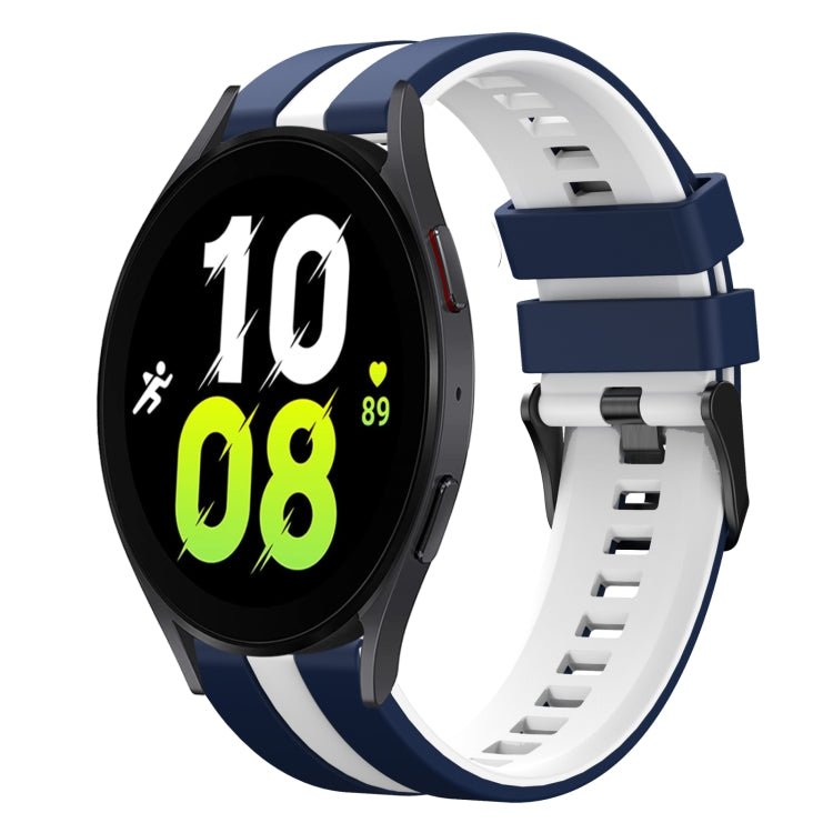 20mm Two Color Sports Silicone Watch Band, For Samsung Galaxy Watch 5  44mm