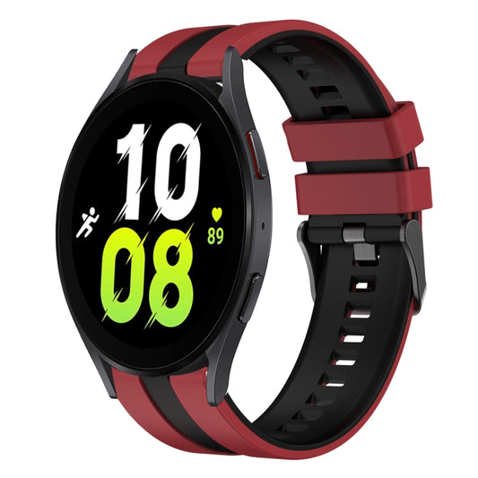 20mm Two Color Sports Silicone Watch Band, For Samsung Galaxy Watch 5  40mm