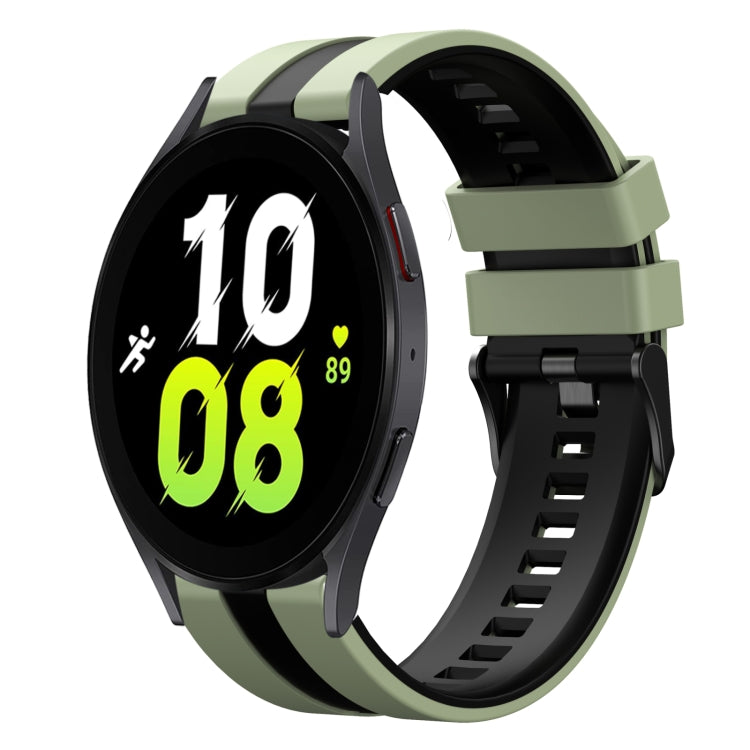 20mm Two Color Sports Silicone Watch Band, For Samsung Galaxy Watch 5  40mm