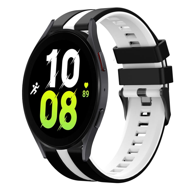 20mm Two Color Sports Silicone Watch Band, For Samsung Galaxy Watch 5  40mm