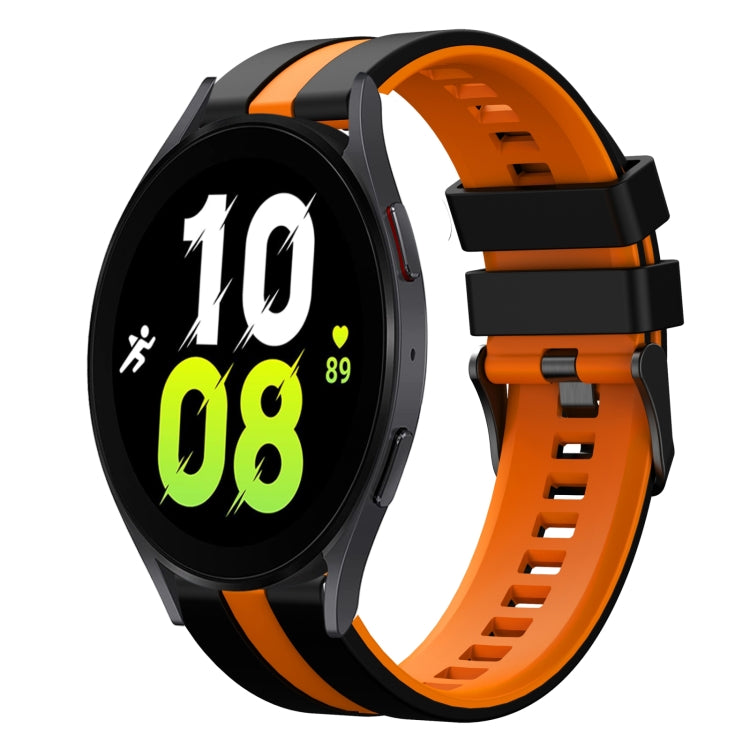 20mm Two Color Sports Silicone Watch Band, For Samsung Galaxy Watch 5  40mm