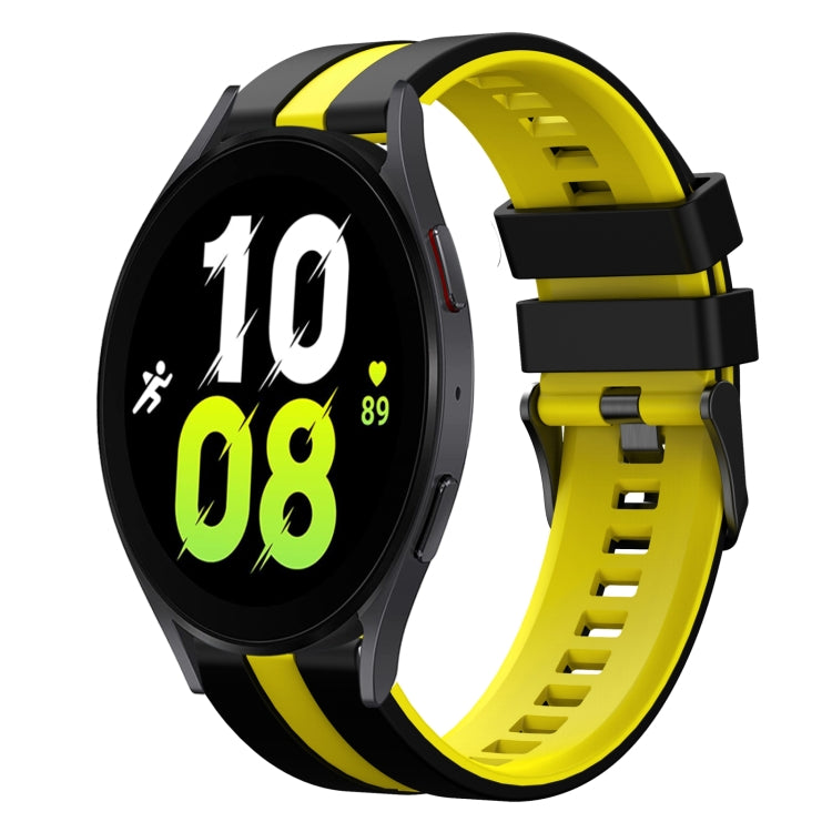 20mm Two Color Sports Silicone Watch Band, For Samsung Galaxy Watch 5  40mm