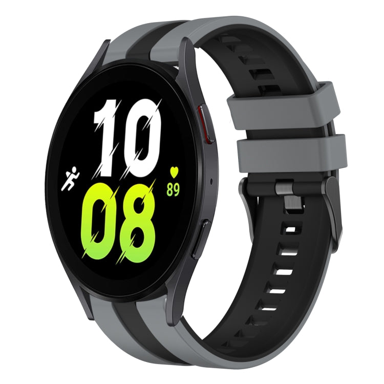 20mm Two Color Sports Silicone Watch Band, For Samsung Galaxy Watch 5  40mm