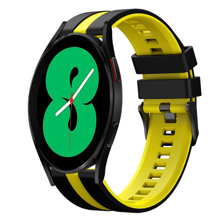 20mm Two Color Sports Silicone Watch Band, For Samsung Galaxy Watch 4 44mm