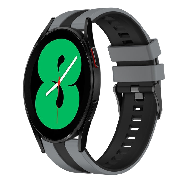 20mm Two Color Sports Silicone Watch Band, For Samsung Galaxy Watch 4 44mm