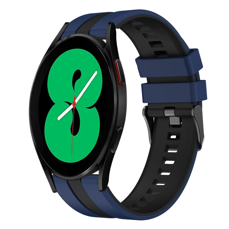 20mm Two Color Sports Silicone Watch Band, For Samsung Galaxy Watch 4 44mm