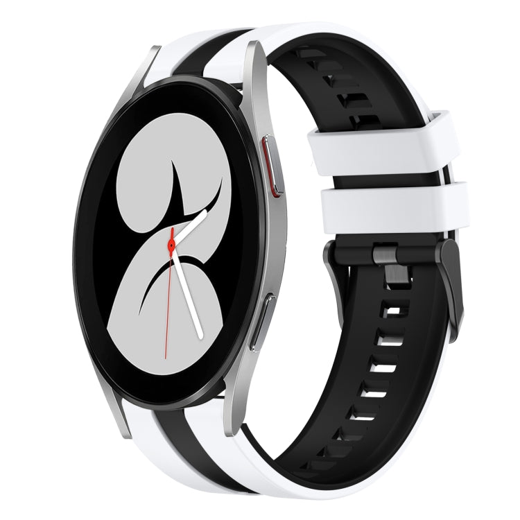 20mm Two Color Sports Silicone Watch Band, For Samsung Galaxy Watch 4 40mm