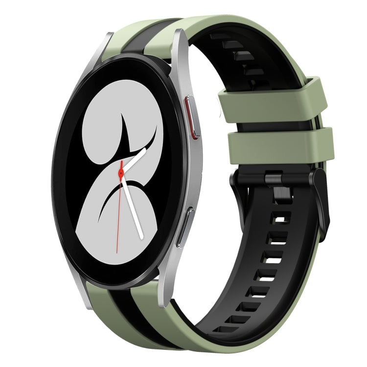20mm Two Color Sports Silicone Watch Band, For Samsung Galaxy Watch 4 40mm