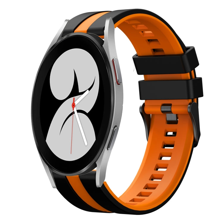 20mm Two Color Sports Silicone Watch Band, For Samsung Galaxy Watch 4 40mm
