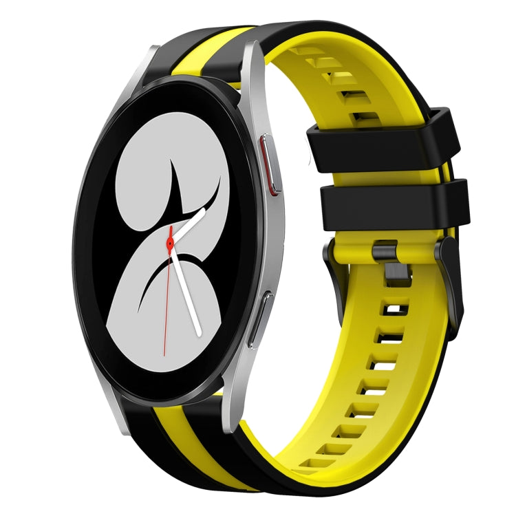 20mm Two Color Sports Silicone Watch Band, For Samsung Galaxy Watch 4 40mm