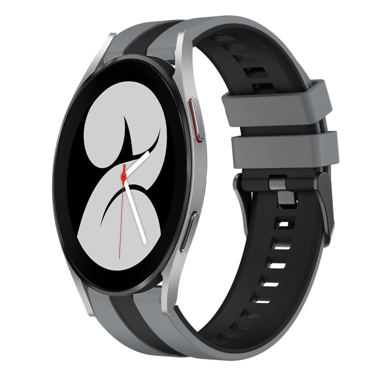 20mm Two Color Sports Silicone Watch Band, For Samsung Galaxy Watch 4 40mm