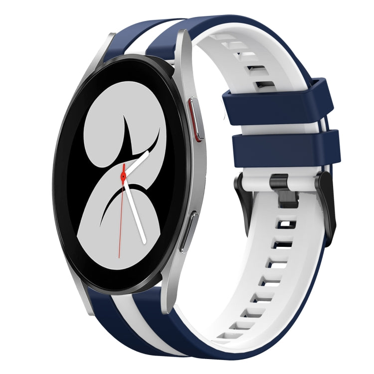 20mm Two Color Sports Silicone Watch Band, For Samsung Galaxy Watch 4 40mm