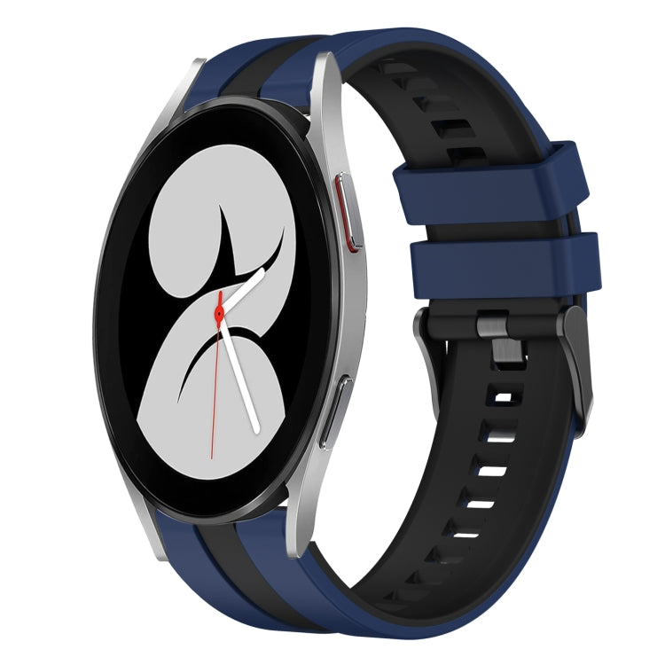 20mm Two Color Sports Silicone Watch Band, For Samsung Galaxy Watch 4 40mm