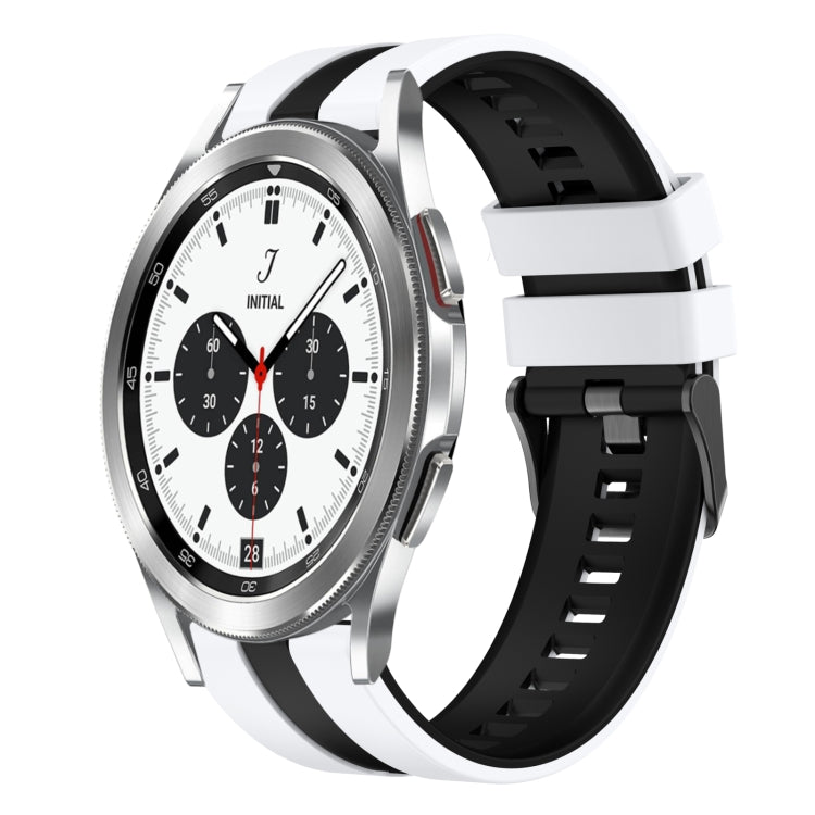 20mm Two Color Sports Silicone Watch Band, For Samsung  Galaxy Watch 4 Classic 42mm