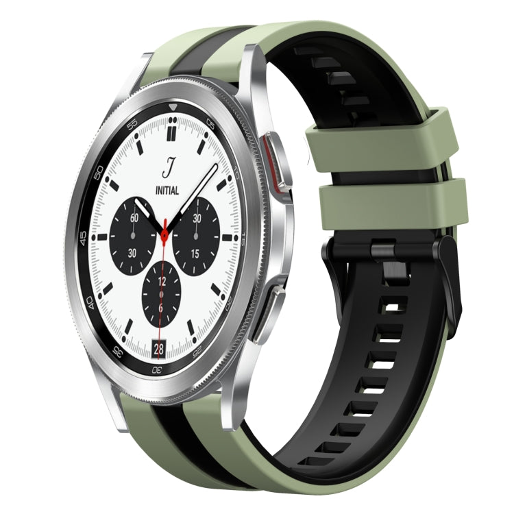 20mm Two Color Sports Silicone Watch Band, For Samsung  Galaxy Watch 4 Classic 42mm