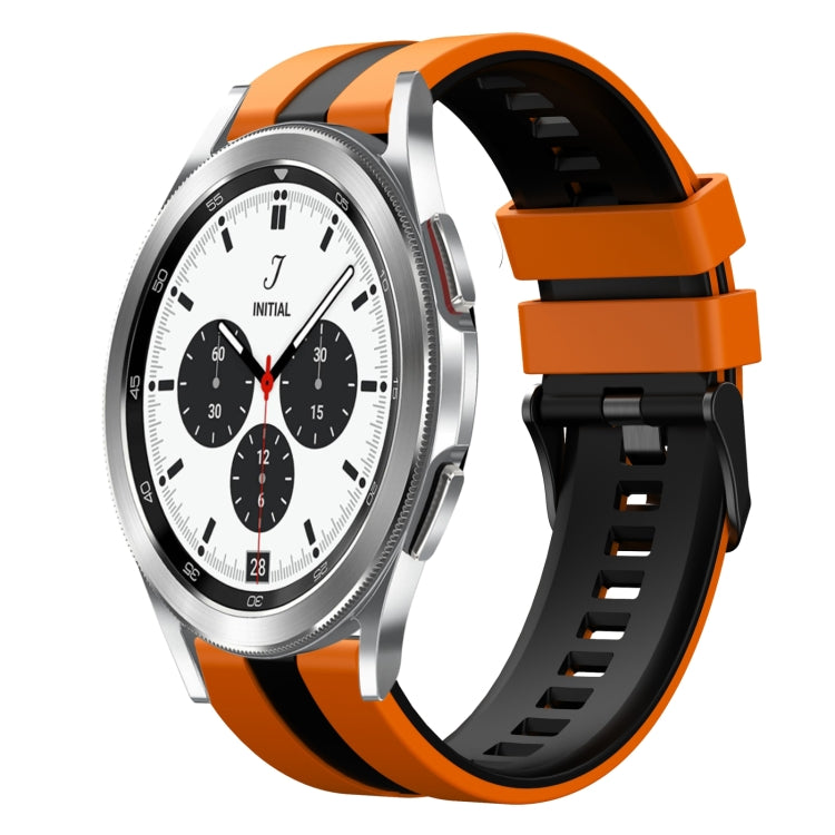 20mm Two Color Sports Silicone Watch Band, For Samsung  Galaxy Watch 4 Classic 42mm