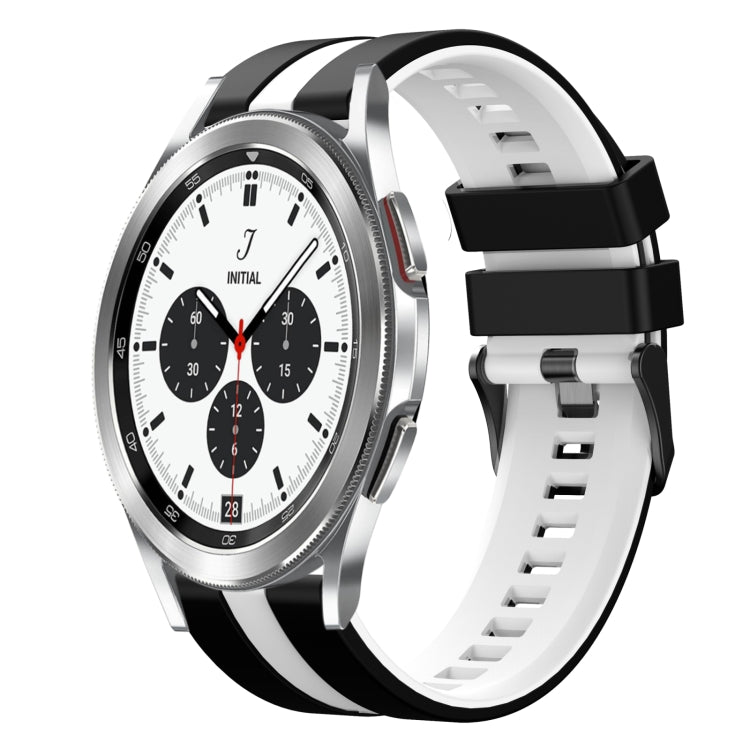 20mm Two Color Sports Silicone Watch Band, For Samsung  Galaxy Watch 4 Classic 42mm