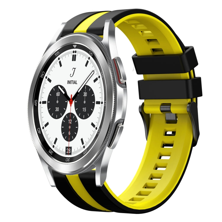 20mm Two Color Sports Silicone Watch Band, For Samsung  Galaxy Watch 4 Classic 42mm
