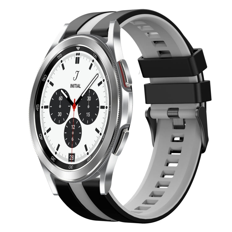 20mm Two Color Sports Silicone Watch Band, For Samsung  Galaxy Watch 4 Classic 42mm