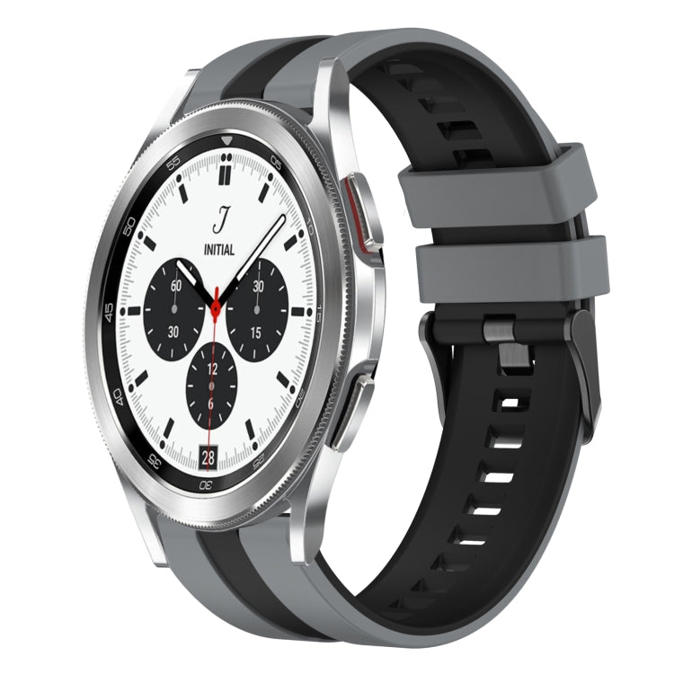 20mm Two Color Sports Silicone Watch Band, For Samsung  Galaxy Watch 4 Classic 42mm