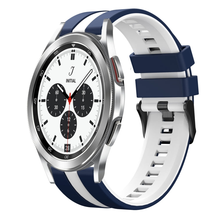 20mm Two Color Sports Silicone Watch Band, For Samsung  Galaxy Watch 4 Classic 42mm