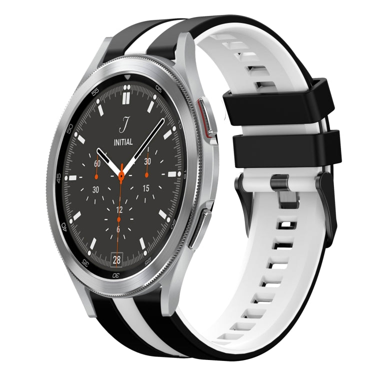20mm Two Color Sports Silicone Watch Band, For Samsung  Galaxy Watch 4 Classic 46mm