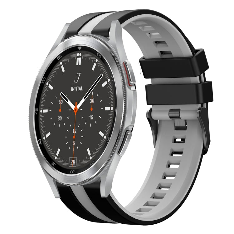 20mm Two Color Sports Silicone Watch Band, For Samsung  Galaxy Watch 4 Classic 46mm