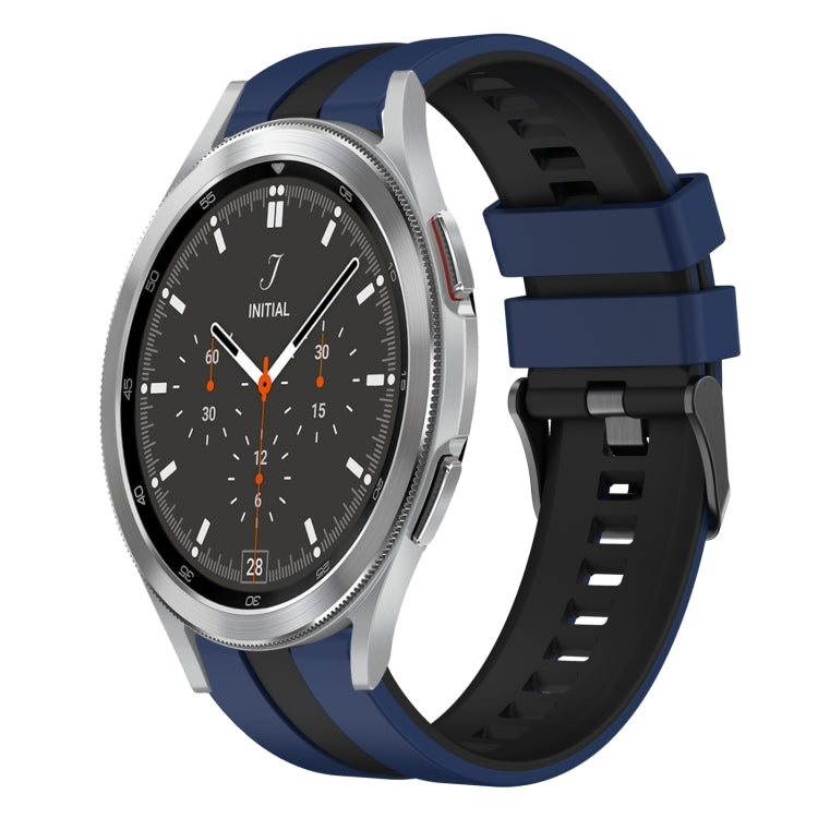 20mm Two Color Sports Silicone Watch Band, For Samsung  Galaxy Watch 4 Classic 46mm