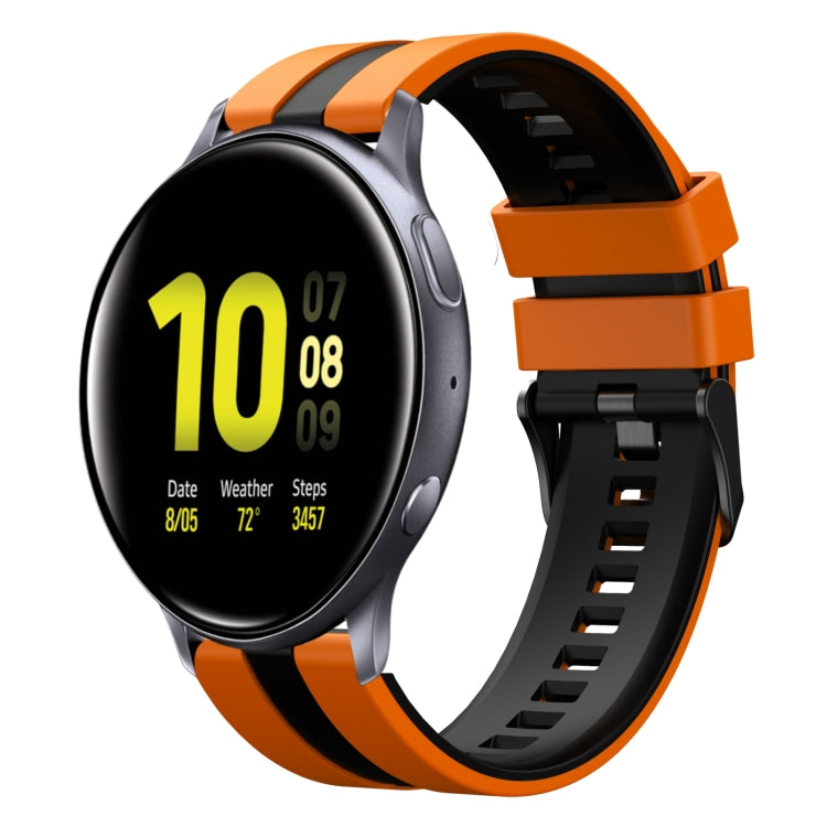 20mm Two Color Sports Silicone Watch Band, For Samsung Galaxy Watch Active 2 40mm