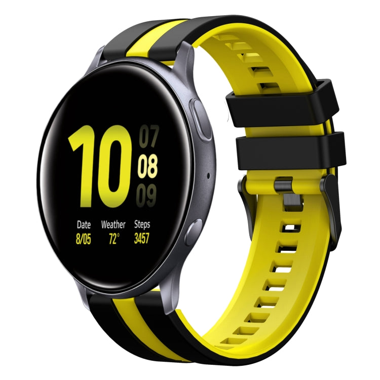 20mm Two Color Sports Silicone Watch Band, For Samsung Galaxy Watch Active 2 40mm