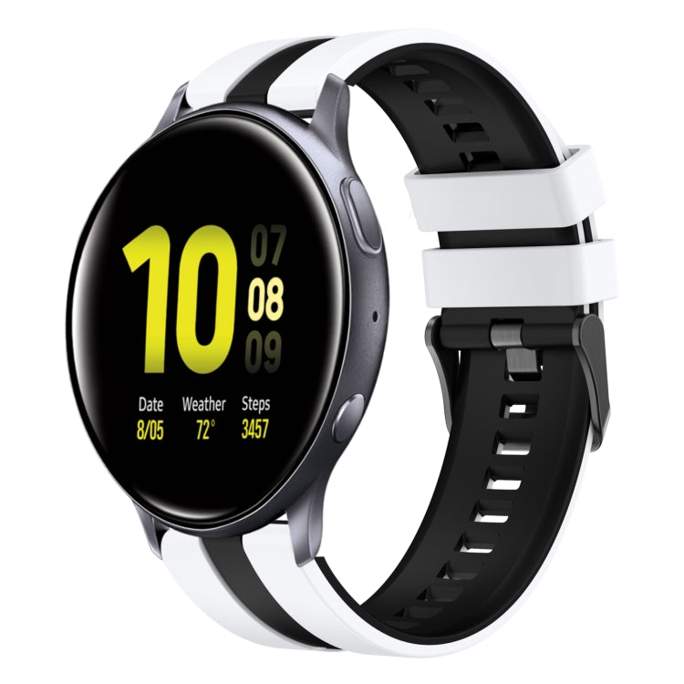 20mm Two Color Sports Silicone Watch Band, For Samsung Galaxy Watch Active 2 44mm