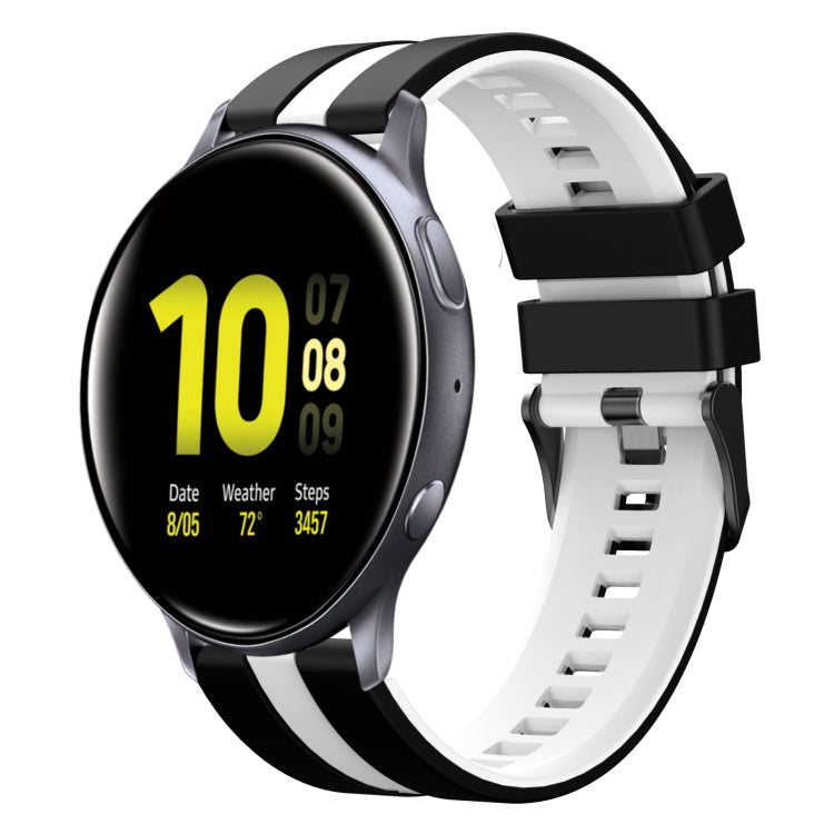 20mm Two Color Sports Silicone Watch Band, For Samsung Galaxy Watch Active 2 44mm