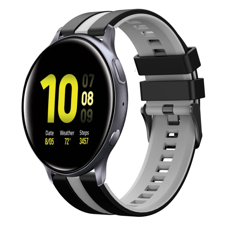 20mm Two Color Sports Silicone Watch Band, For Samsung Galaxy Watch Active 2 44mm