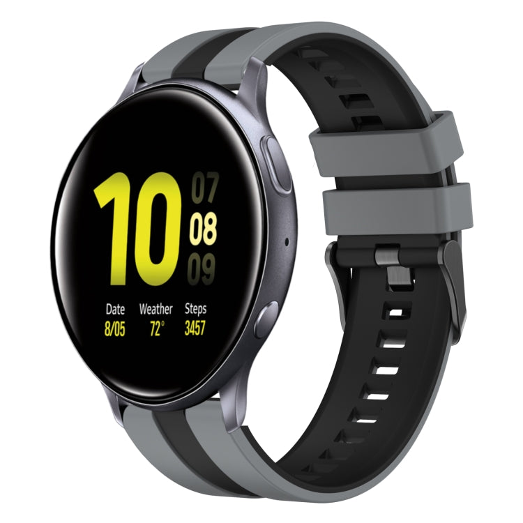 20mm Two Color Sports Silicone Watch Band, For Samsung Galaxy Watch Active 2 44mm