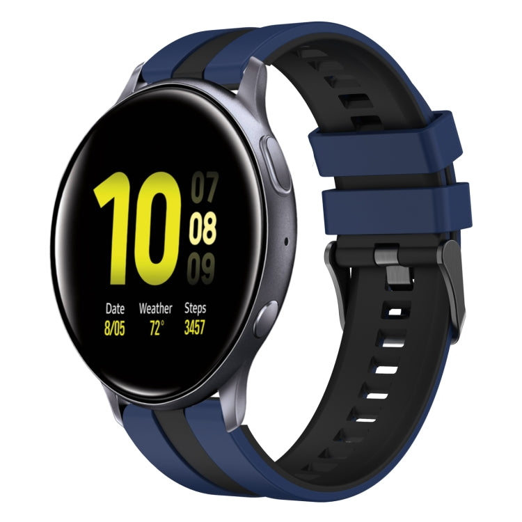 20mm Two Color Sports Silicone Watch Band, For Samsung Galaxy Watch Active 2 44mm