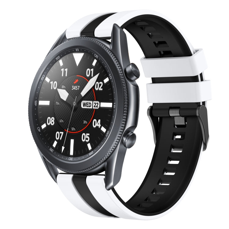 22mm Two Color Sports Silicone Watch Band, For Samsung Galaxy Watch3 45mm