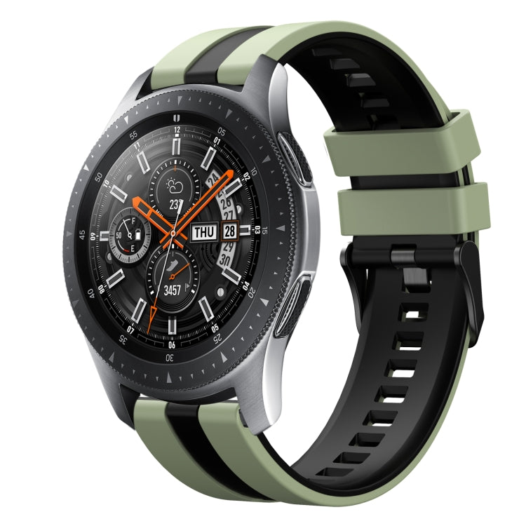 22mm Two Color Sports Silicone Watch Band, For Samsung Galaxy Watch 46mm