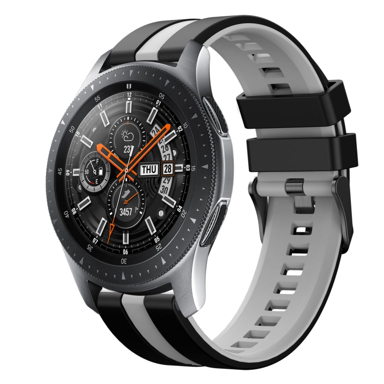 22mm Two Color Sports Silicone Watch Band, For Samsung Galaxy Watch 46mm