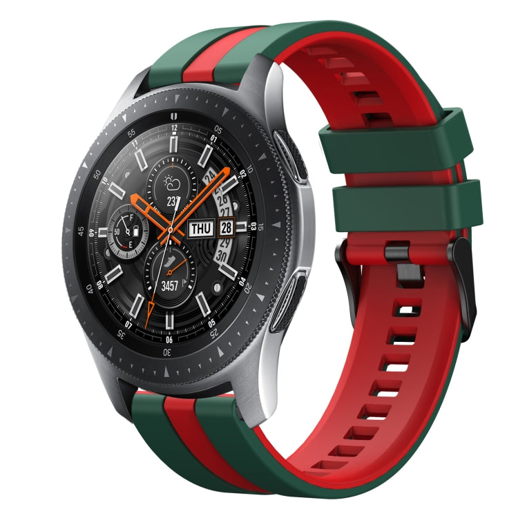 22mm Two Color Sports Silicone Watch Band, For Samsung Galaxy Watch 46mm