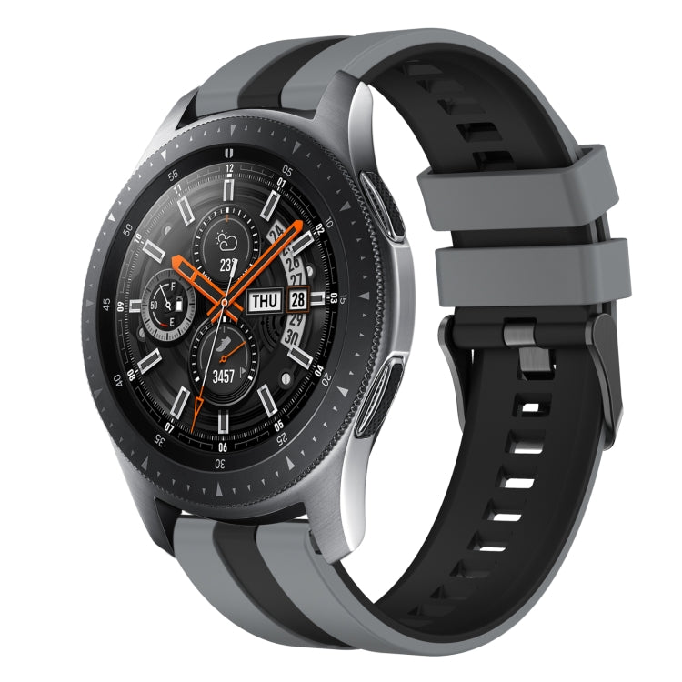 22mm Two Color Sports Silicone Watch Band, For Samsung Galaxy Watch 46mm