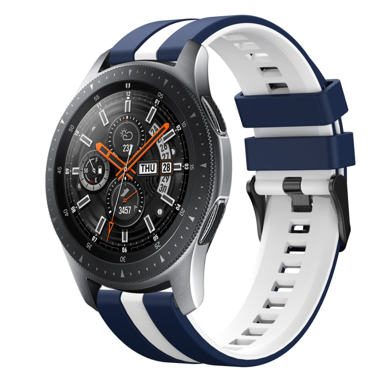 22mm Two Color Sports Silicone Watch Band, For Samsung Galaxy Watch 46mm