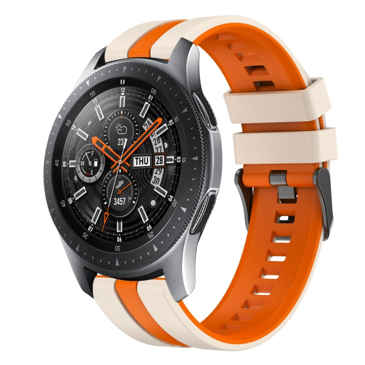 22mm Two Color Sports Silicone Watch Band, For Samsung Galaxy Watch 46mm