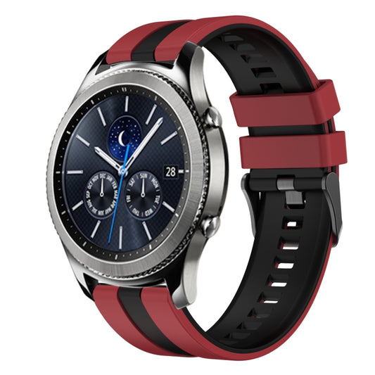 22mm Two Color Sports Silicone Watch Band, For Samsung Gear S3 Classic