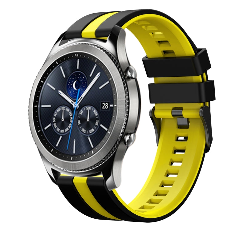 22mm Two Color Sports Silicone Watch Band, For Samsung Gear S3 Classic