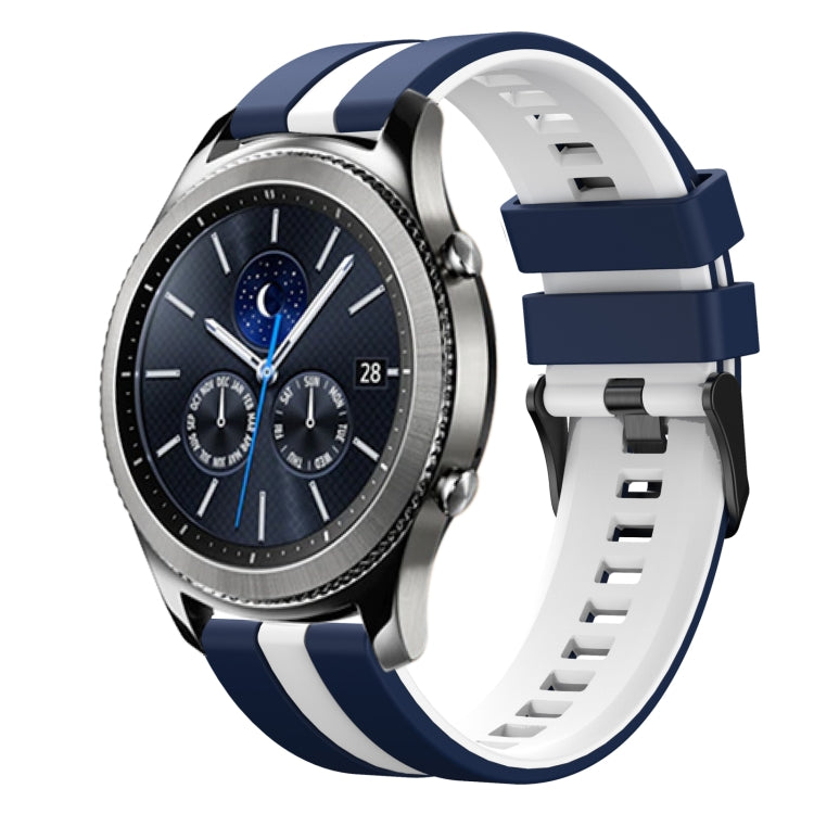 22mm Two Color Sports Silicone Watch Band, For Samsung Gear S3 Classic