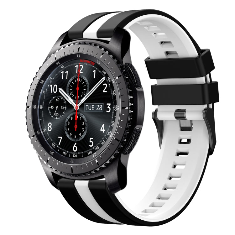 22mm Two Color Sports Silicone Watch Band, For Samsung Gear S3 Frontier