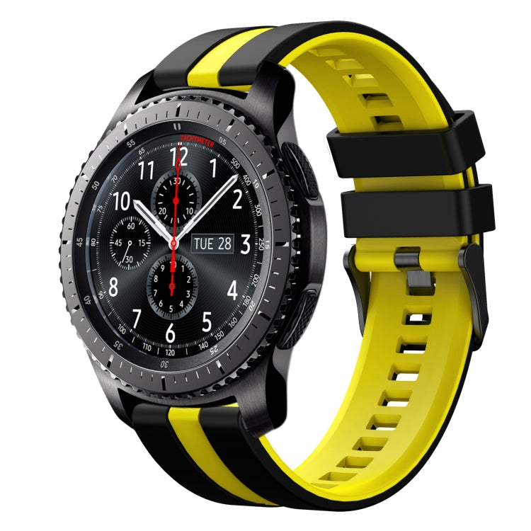 22mm Two Color Sports Silicone Watch Band, For Samsung Gear S3 Frontier