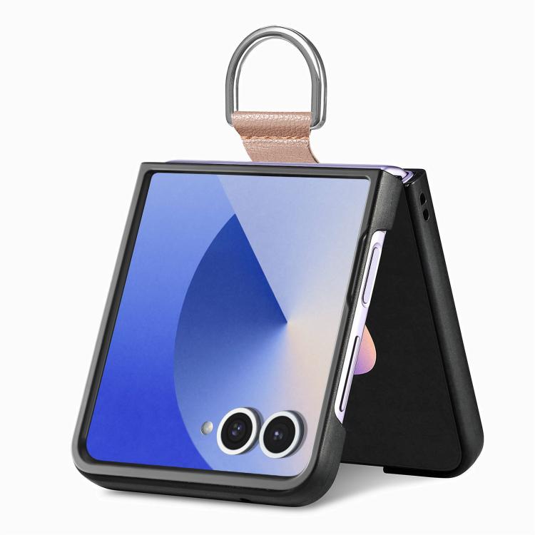 Litchi Texture Leather Ring Phone Case