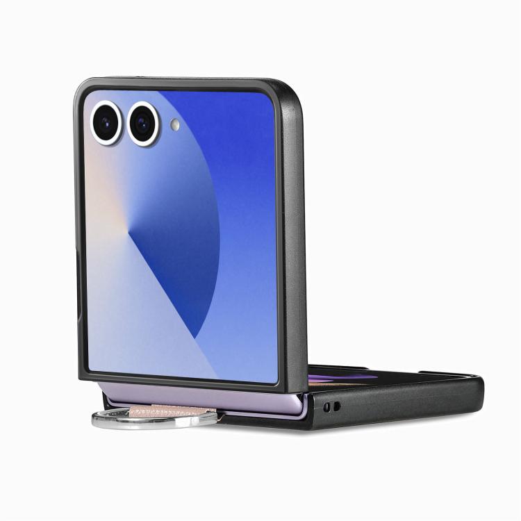 Litchi Texture Leather Ring Phone Case